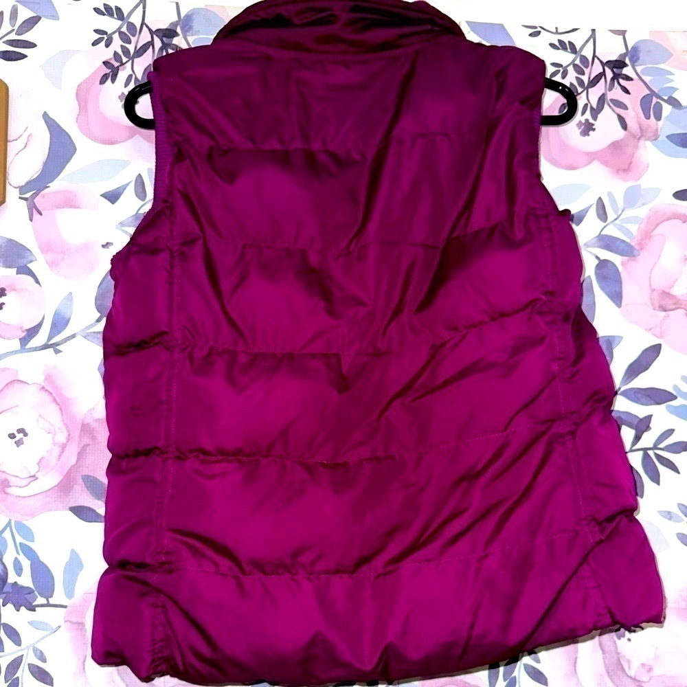 Faded Glory Puffer Vest Quilted Magenta Size M - Picture 8 of 9